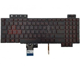 Resim Asus FX504G, FX504GD Notebook Klavye Backlit - Kırmızı Tuş 