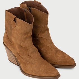 Resim Deery Kadın Hakiki Süet Taba Rengi Western Bot - Z1611ztbac01 Taba 