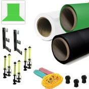 Resim Gdx Sabit Kağıt Sonsuz 3'lü Fon Perde 2.70x11 Metre (WGB) 