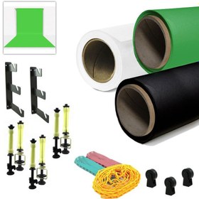 Resim Gdx Sabit Kağıt Sonsuz 3'lü Fon Perde 2.70x11 Metre (WGB) 