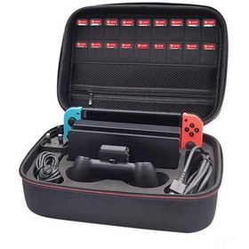 Resim Reedark Nintendo Switch Taşınabilir Sert Kabuklu Çanta - 18 Oyun Yuvası Ve Aksesuar Cebi İle 