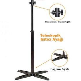 Resim Teleskopik İnfrared ayagi Isıtıcı Elektrikli Soba Ayağı ufo ayağı 