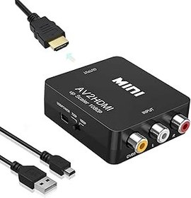 Resim aweskmod HDMI adaptörü, 1080P desteği, USB şarj kablolu koruma kılıfı, Nintendo / Xbox/PS2/PS4/PS3/TV/STB/VHS/VCR/Kamera/DVD için 
