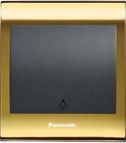 Resim Viko Panasonic Thea Blu Light Anahtar, Çerçeve Gold+dore, Kapak Füme 