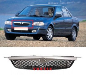 Resim Mazda 323 Ön Panjur (Kromlu) 1999 Sonrası Uyumlu 