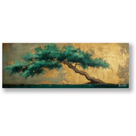 Resim Yeşil Büyük Ağaç - 140x50 