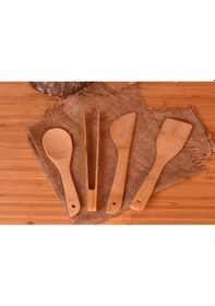 Resim Bambum Mioli - 4 Parça Mutfak Seti B1548 Ahşap 