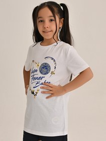 Resim Fenerbahçe Beyaz Tribün Yaşa Fenerbahçe Varak Çocuk Tshirt - Beyaz / 14 