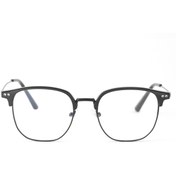 Resim Angel Eyes Tam Siyah Çerçeveli Bilgisayar Gözlüğü Mavi Işık Koruyucu Şeffaf Lens Retro Gözlük 