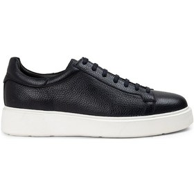Resim Deery Hakiki Deri Lacivert Erkek Sneaker Ayakkabı - 01954Mlcve01 Lacivert 