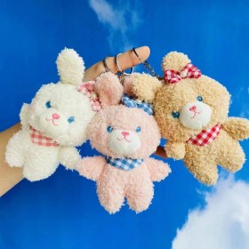 Resim OEMG Yeni 1 Adet Dört Inç Iyi Şanslar Karikatür Peluş Oyuncak Bebek Anahtarlık Sevimli Bebek Anahtar Küçük Kolye Seti (Yurt Dışından) 