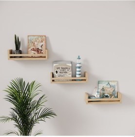 Resim Rosepal Mobilya Micro Dekoratif Lefkas 3'lü Raf 