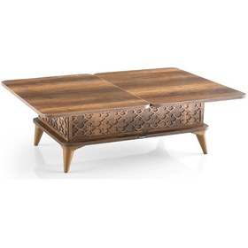 Resim Akıllı Laptop Sehpa Yemek Masası Orta Sehpa Ceviz - Antrasit 