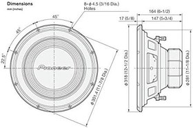 Resim Pioneer TS-A300D4 1500 Watt 30 Cm Subwoofer 