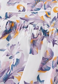 Resim Çocuklar için Yaban Çiçeği Desenli Pijama Takımı - 3-4Y 