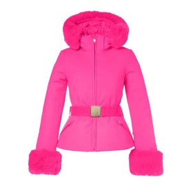 Resim Goldbergh Giselle Faux Border Ski Kadın Pembe Kayak Ceketi 