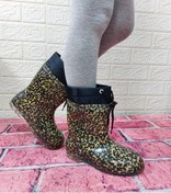 Resim Çağrı Leopar Desenli Içi Kürklü Kız Çocuk Kar Yağmur Çizmesi 