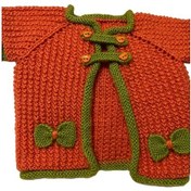 Resim Uretti-venhar7589 - El Örgüsü Bebek Hırka Turuncu 