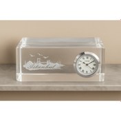 Resim İstanbul Tasarımlı Kristal Saatli Biblo 