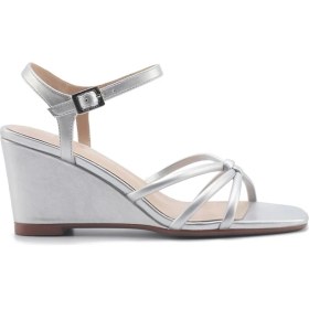 Resim Nine West Jorgıa 5fx Gümüş Kadın Dolgu Topuk Sandalet 