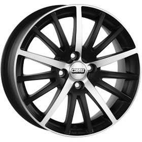 Resim CMS CMS-465-06 6.5x15"-4x108 ET38 67.2 Diamond Matt Black Jant 4 Adet CMS