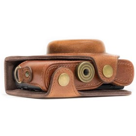 Resim MegaGear Sony Dsc-Rx100VI, 100V, 100IV Hakiki Deri Kamera Çantası 