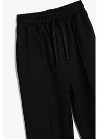 Resim Koton Kız Çocuk Basic Jogger Eşofman Altı Beli Lastikli SiYAH 