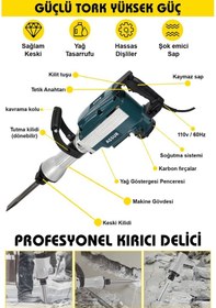 Resim Assur ASR513 1800W 16 KG Darbeli Kırıcı Delici Hilti Mavi 