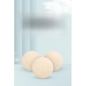 Resim Proclis 3’lü Yün Kurutma Topu Doğal Çamaşır Yumuşatıcı - Keçe Kurutma Makinası Topları - Kırışık Önleyici, Tüy Toplayıcı ve Lavanta Yağ Hediye 