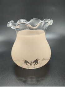 Resim ADA AVİZE Fanus Somon Rengi Avize Camı (BOY 13 CM,ÇAP 11 CM) 