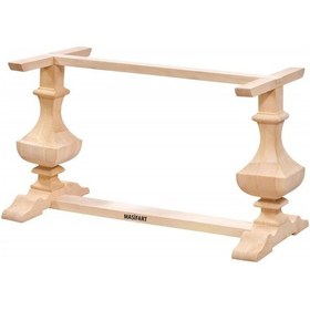 Resim Masifart Ancyra Çiftli Kesme Ayak Cilasız Ham Ahşap 