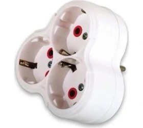 Resim TE Dükkan Fetih Üçlü Topraklı Fişli Priz 