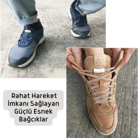Resim Takbırak Mıknatıslı Lastikli Ayakkabı Bağcığı, Akıllı Bağcık, Bot, Çocuk, Spor Converse Nike Bağcık 