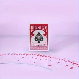 Resim Mistik Sihirli Poker Destesi - Kırmızı, Sahne & Sokak Performansları için Yenilikçi Hile Kartları, Uzun & Kısa Atom Kartları Dahil 