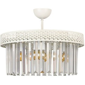 Resim Begüsa Sitrus 4.lü Beyaz Lux Kristal Taşlı Avize 