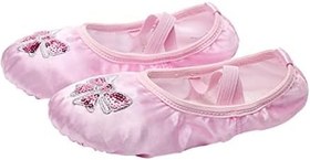 Resim KOMBIUDA Jimnastik Yoga Ayakkabıları Sivri Ayakkabı Terlik Tek Bale Ayakkabıları Pointe Ayakkabı Terlik Bale Terlikleri Bale Antrenman Ayakkabısı Sivri Uçlu Ayakkabı Kore Versiyonu Çocuk 