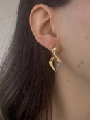 Resim Zirkon Tasarım Küpe 