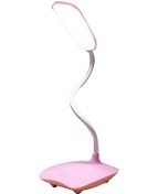 Resim Öğrenciler İçin Şarj Edilebilir Led Masa Lambası, Usb Şarj Edilebilir Lamba Pembe 