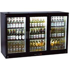 Resim Karacasan Üç Kapılı Set Üstü Bar Arkası Şişe Soğutucu Buzdolabı Cs-b 350-sk 