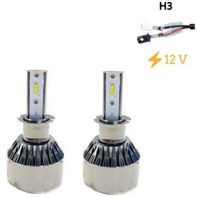 Resim Led Far Ampulü Küçük Kasa Beyaz H3 36W 4800Lm 12 Laam901 