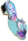 Resim Kiko Kids Unicorn Kız Çocuk Topuklu Simli Abiye Terlik 