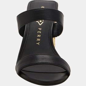 Resim Katy Perry The Framing Kadın Siyah İki Bantlı Altın Dolgu Topuklu Sandalet Siyah 