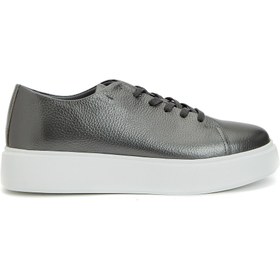 Resim Network Platin Kadın Flother Deri Sneaker 