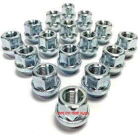 Resim Focus Bijon Somunu Krom Yüksüklü Açık Tip 16 Adet 19Mm 