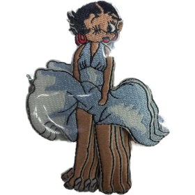 Resim Aplike Ütü Ile Yapışan Betty Arma 7x5 cm 