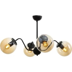 Resim Begüsa Karmen 4lü Si̇yah Bal Glob Camlı Avi̇ze 