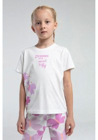 Resim Rolypoly Kız Çocuk Beyaz Pijama Takımı 5274-47606 Beyaz 