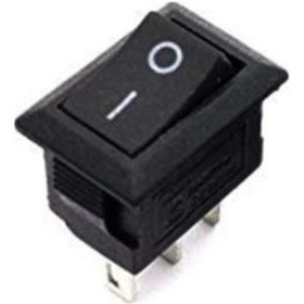 Resim Mr-125b-3 Mini S Siyah Işıksız Anahtar On-off 3 Bacaklı Siyah 