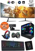 Resim İzoly Streamer I5 10400F 16GB 512GB M.2 Nvme RTX2060s 8gb 24"+24" Oyuncu Masaüstü Bilgisayarı 
