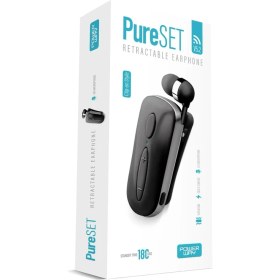 Resim Powerway Pureset 10 Saat Konuşma Süresi Makaralı Bluetooth Kulaklık 